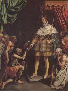 Luis Tristan Louis King of France Distributing Alms (mk05) oil painting on canvas